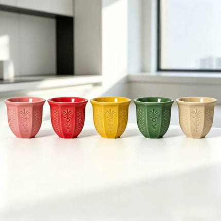 1PC/180 ml Arabic Style Tulip Ceramic Mug