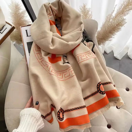 Thickened Warm Shoulder Wrap Scarf shawl