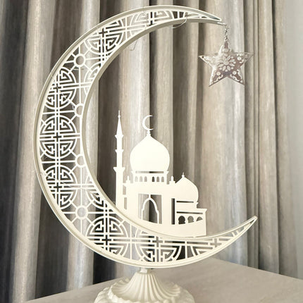 Larg light offwhite moon stand