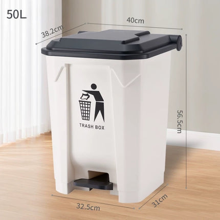 50L trash can foot operated
