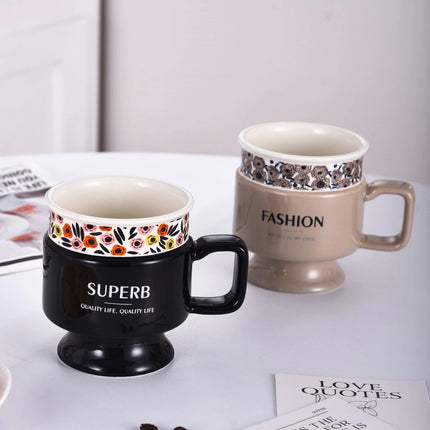 Ceramic High printed Milk Mug
