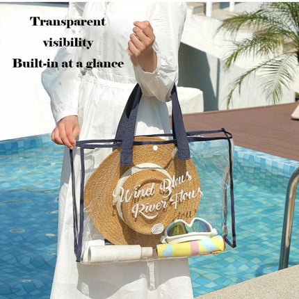 حقيبة صيفية شفافة
