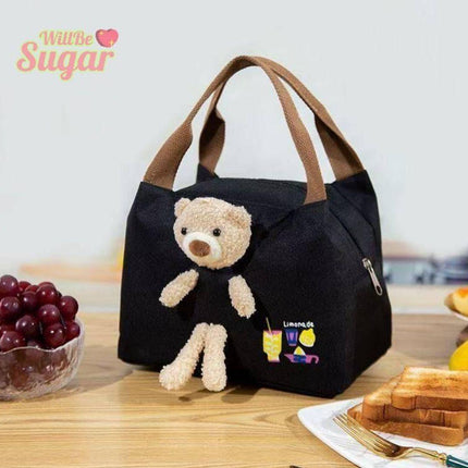 حقائب غداء معزولة على شكل دب