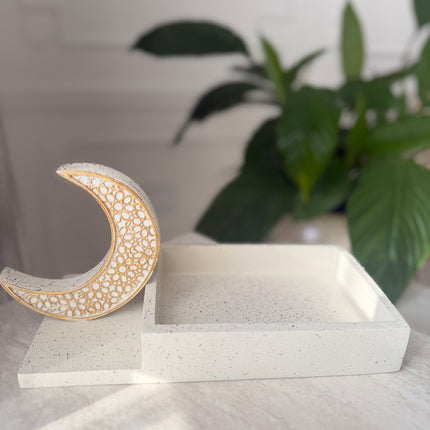 Moon resin tray