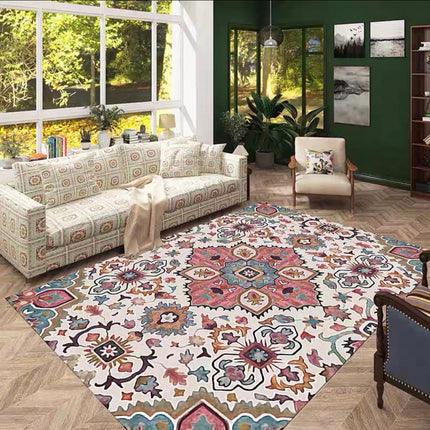 Luxury carpet rug retro bohemian style