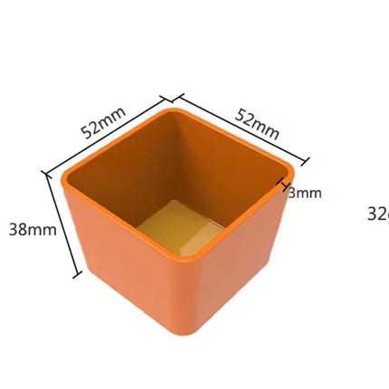فاصل صندوق غداء من السيليكون بثلاثة مربعات