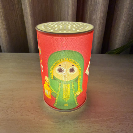 Cylindrical ramadan light for giveaways