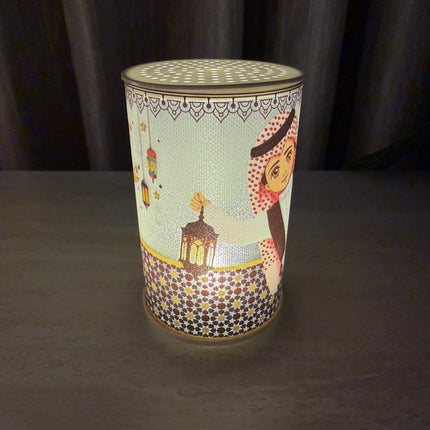 Cylindrical ramadan light for giveaways