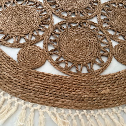 Round rug buhemian style 114 cm