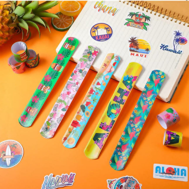 10 pcs Party Slap Bracelets