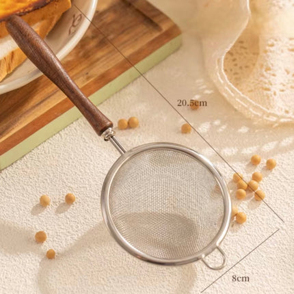 1PC fine Mesh strainer wooden handle