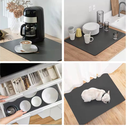 حصيرة تجفيف الأطباق الماصة