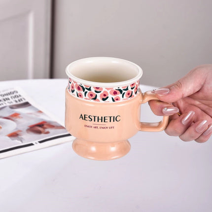Ceramic High printed Milk Mug