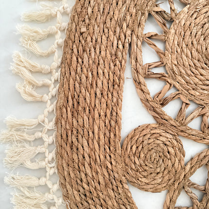 Round rug buhemian style 114 cm