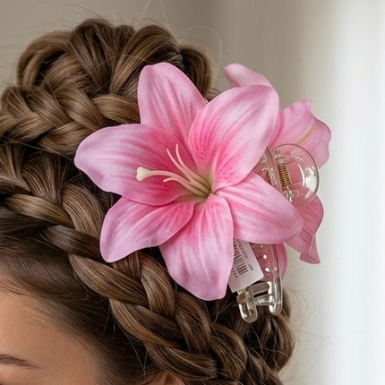 Flower hair clip