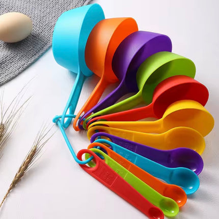 12Pcs Colorful Plastic Measuring Spoon