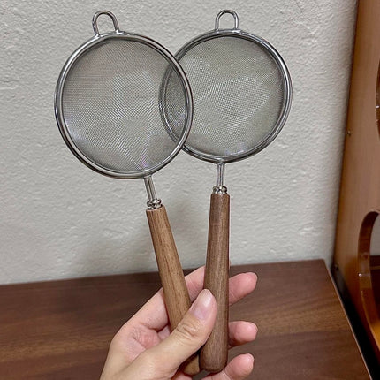 1PC fine Mesh strainer wooden handle