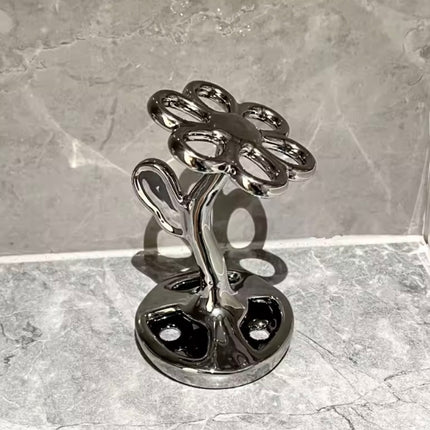 حامل فرشاة الأسنان الإبداعي من السيراميك قطعة واحدة