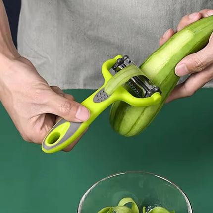 مقشرة دوارة 3 في 1 لتقشير الفواكه والخضروات