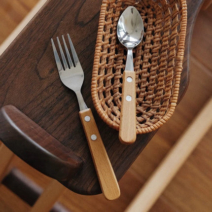 مجموعة أدوات مائدة خشبية مكونة من 3 قطع