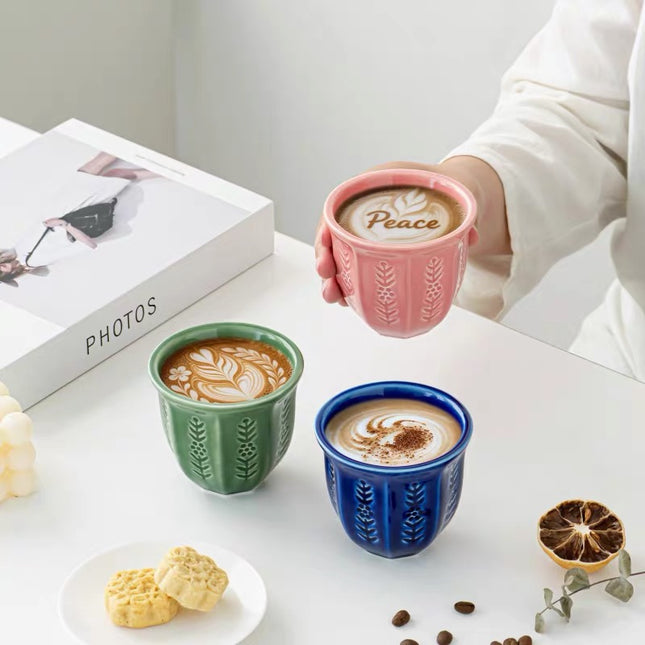 1PC/180 ml Arabic Style Tulip Ceramic Mug