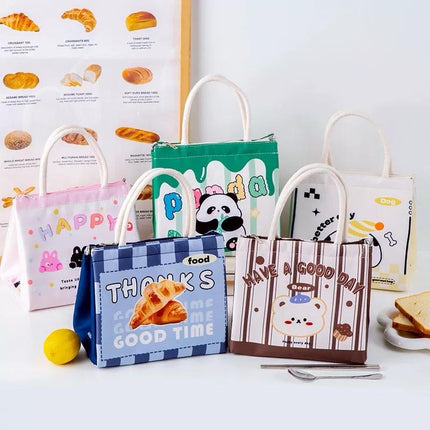 حقيبة غداء كرتونية مقاومة للماء