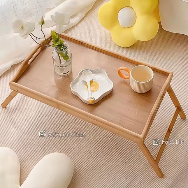 طاولة سرير خشبية للكمبيوتر المحمول