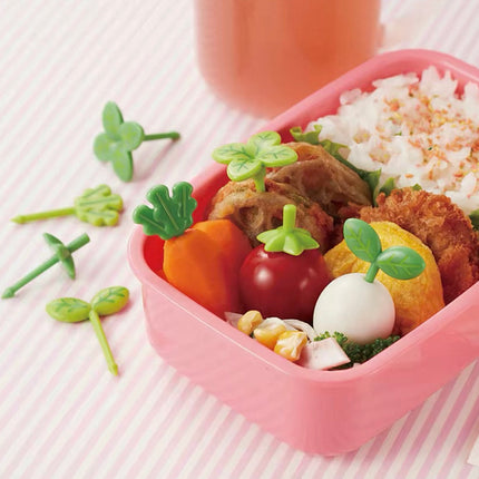 8Pcs leaves Fruit Fork lunch box forks