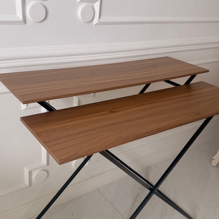 Wooden double table