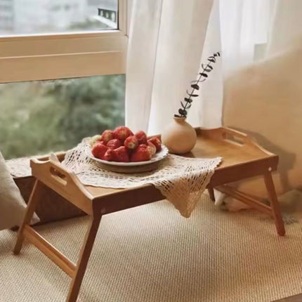 طاولة سرير خشبية للكمبيوتر المحمول