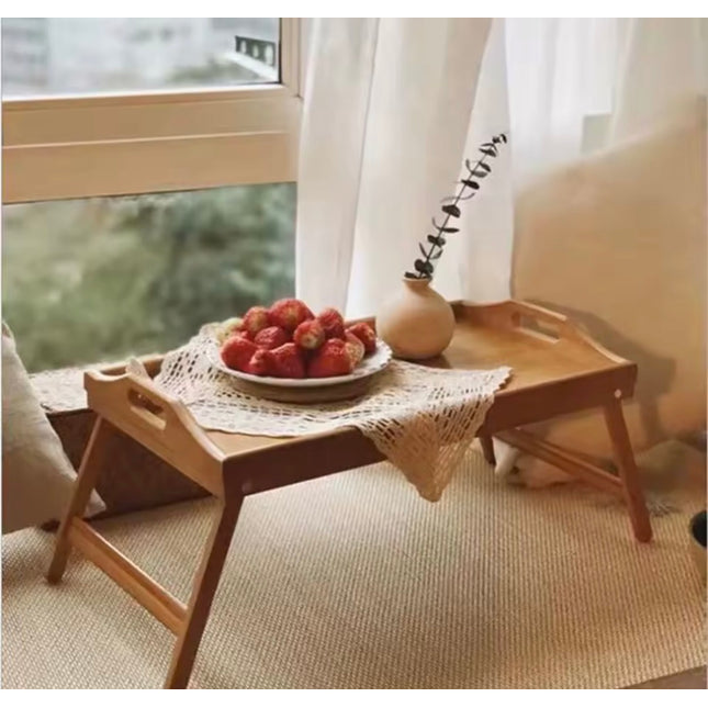 طاولة سرير خشبية للكمبيوتر المحمول