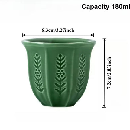 1PC/180 ml Arabic Style Tulip Ceramic Mug
