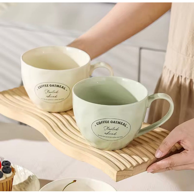 وعاء سيراميك للشوفان سعة 600 مل