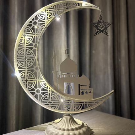 Larg light offwhite moon stand