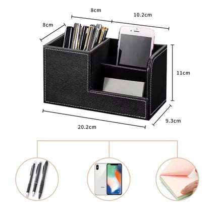 حامل أقلام مكتبي متعدد الوظائف