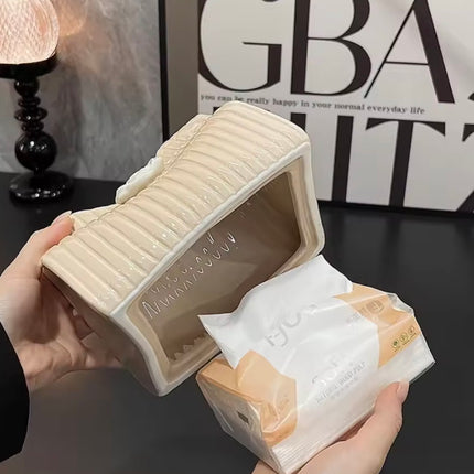 Tissue Camellia Ceramic Box Home