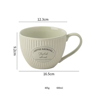 وعاء سيراميك للشوفان سعة 600 مل