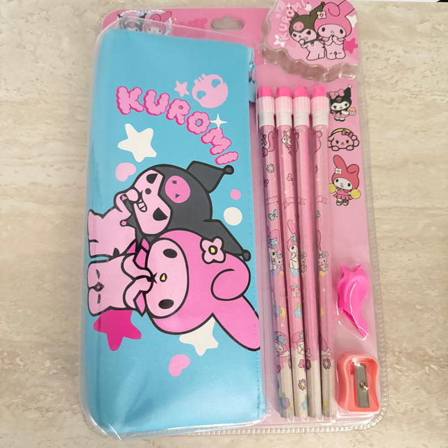 Kids kuromi pencil case set