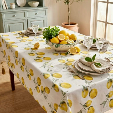 Lemon cotton table cloth 140*180 cm