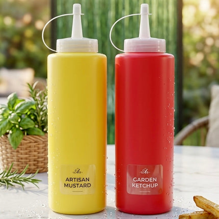 Set of Squeeze Bottle Plastic
