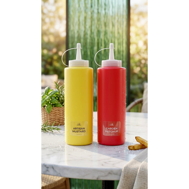 Set of Squeeze Bottle Plastic