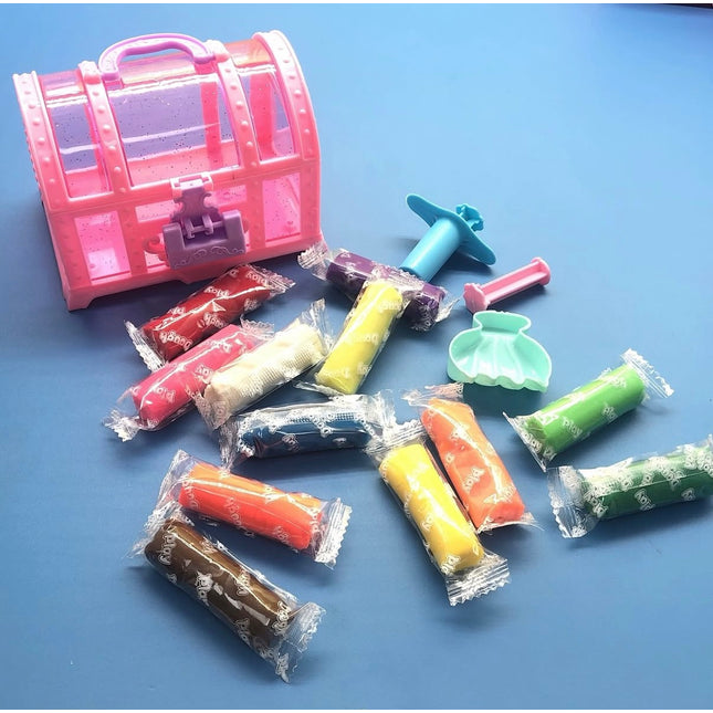 Kids clay treasure box