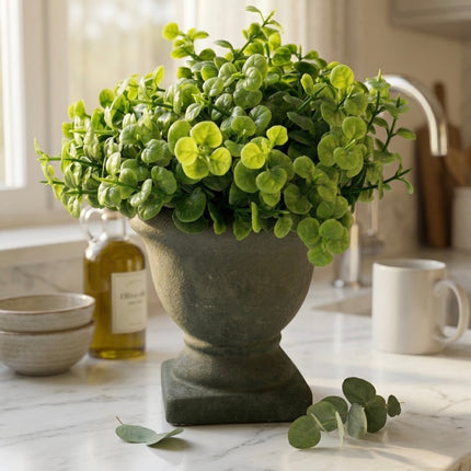 Mini decoration vase artificial plant 19 cm