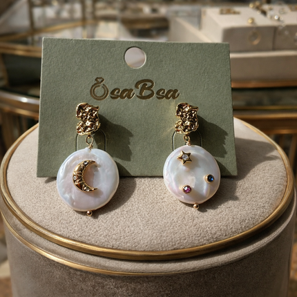 0103 Pearl Earring Design with Unusual Temperament Jewelry for Women and Girls Light Luxury Accessories