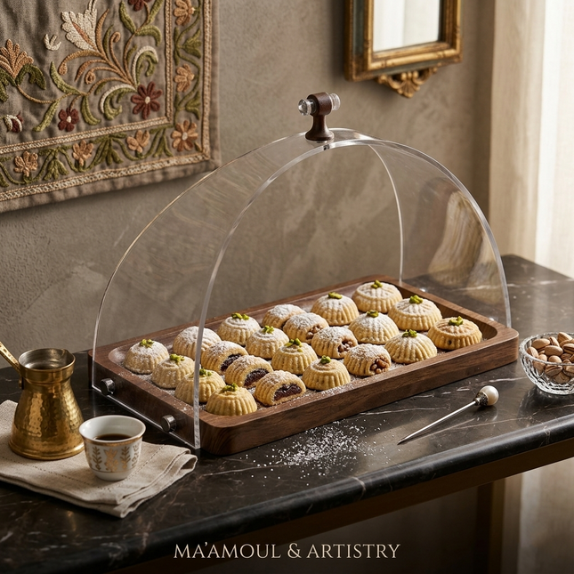 Wood acrylic tray