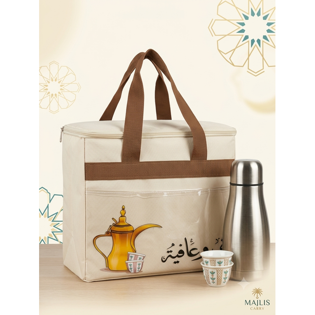 Waterproof twin flask bag