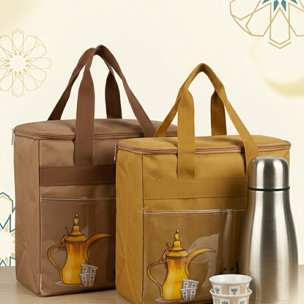 Waterproof twin flask bag